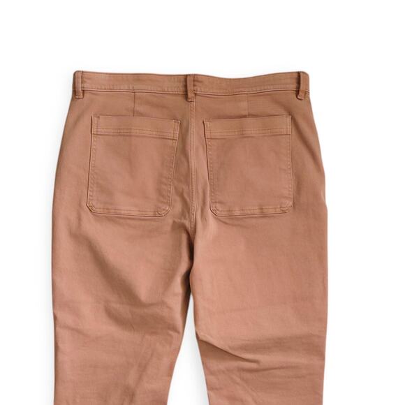 Everlane The Sim Leg Crop Ankle Rust Brown High Rise Denim Jeans Women Sz 16 - Picture 6 of 11